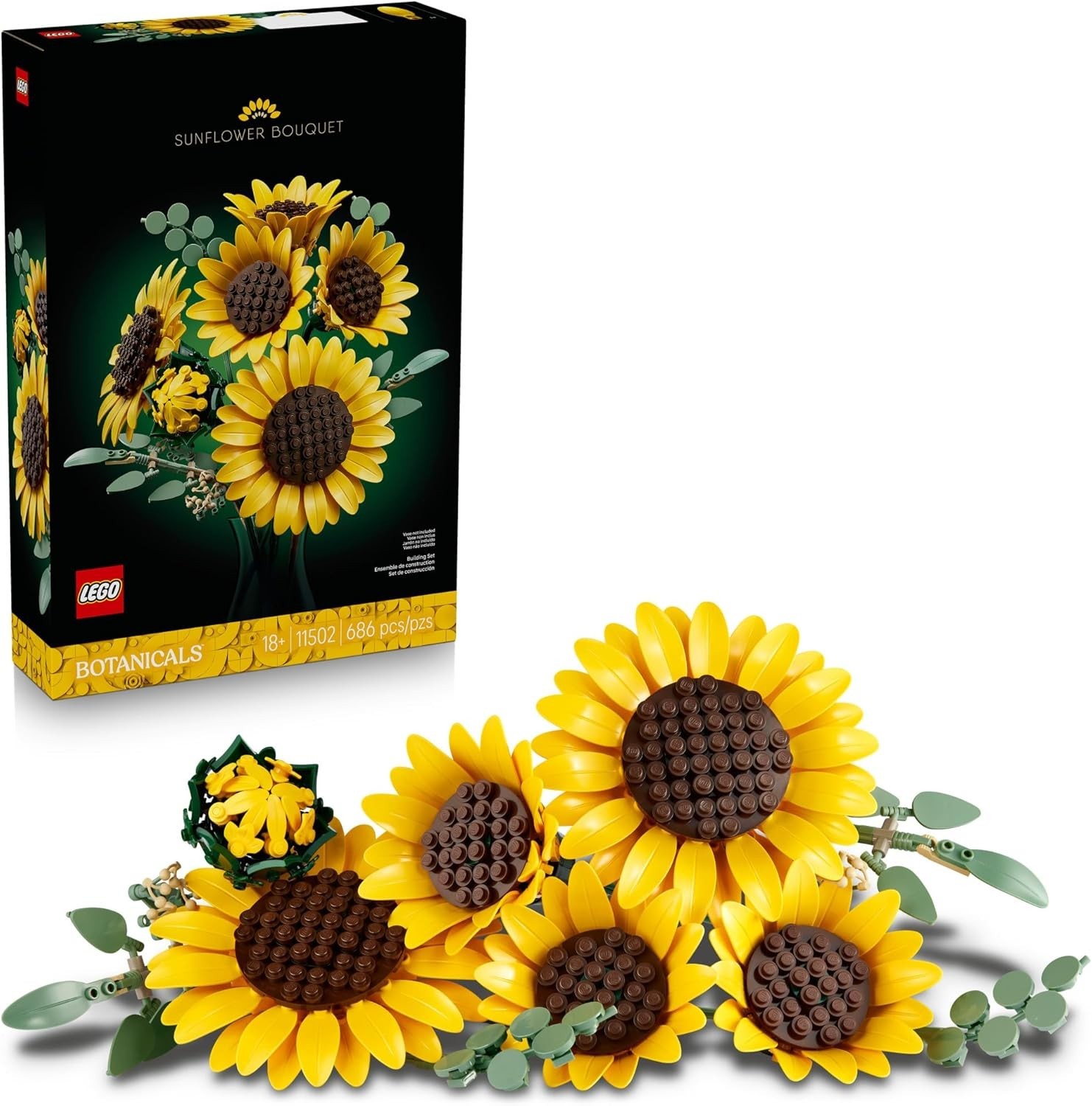 [SALE]- LEGO Botanicals Sunflower Bouquet Building Set 11502
