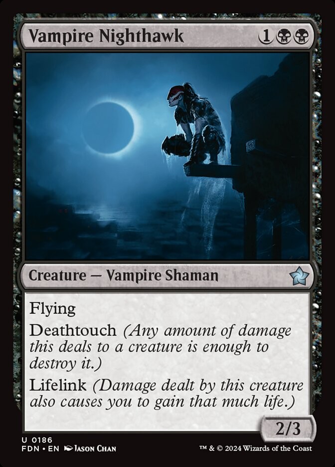 Vampire Nighthawk  186 U FDN MTG NM