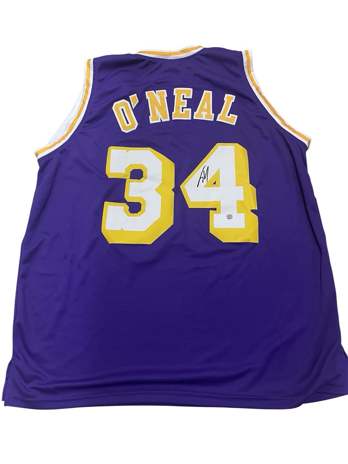 Shaquille O\'Neal Signed Los Angeles Lakers Custom Jersey Wilder COA Shaquille O\'Neal Signed Los Angeles Lakers Custom Jersey Wilder COA