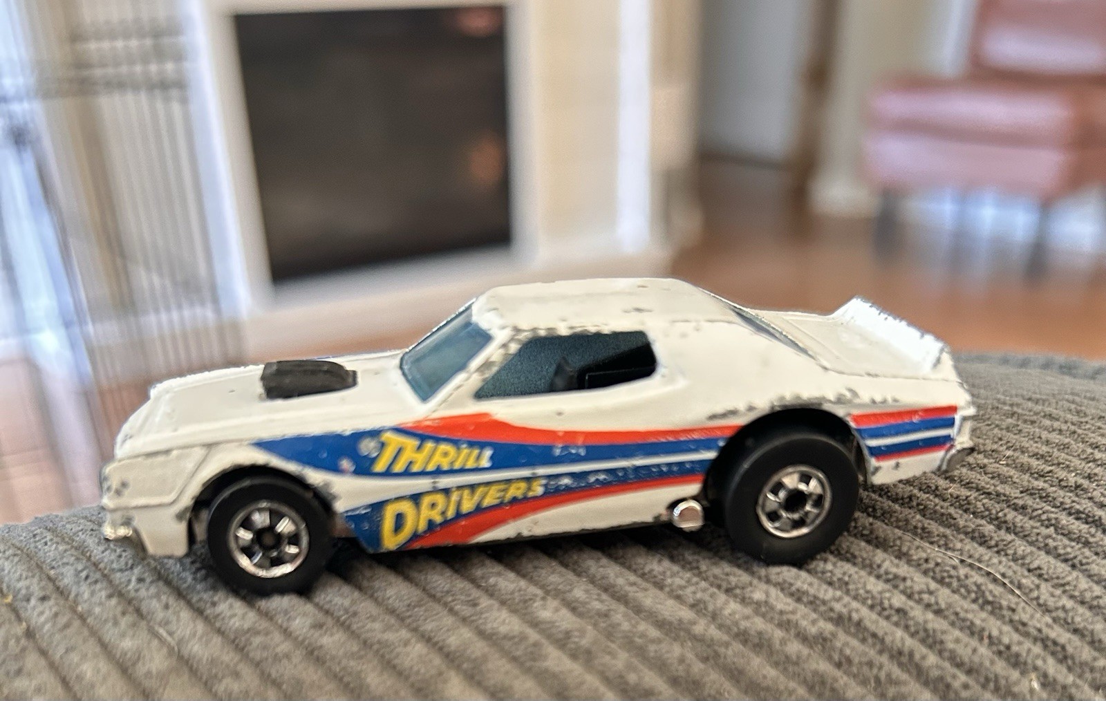 Vintage 1974 Hot Wheels Thrill Drivers Torino Stocker White 1:64 Scale Car Loose Vintage 1974 Hot Wheels Thrill Drivers Torino Stocker White 1:64 Scale Car Loose