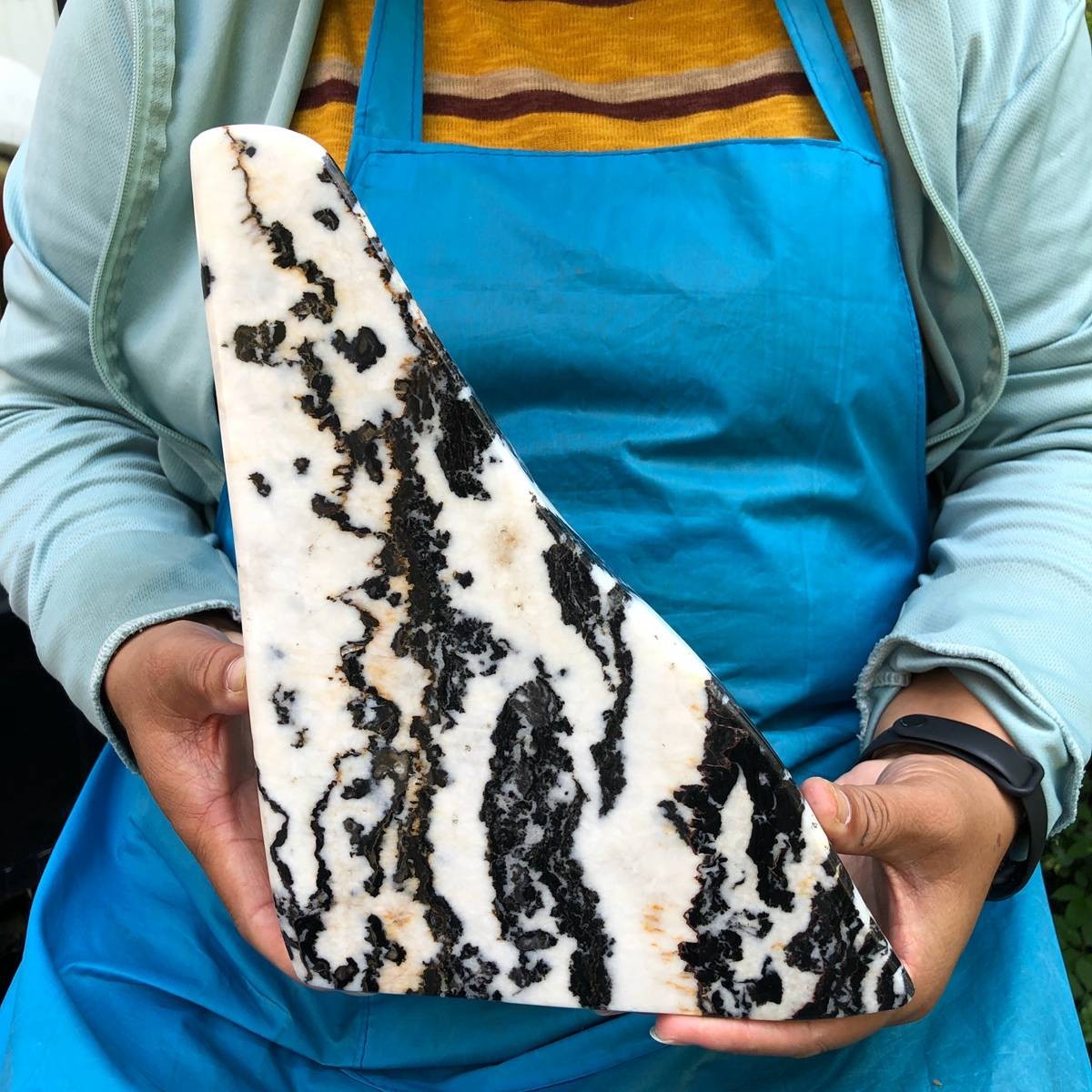 10.73LB  Top Natural Zebra Stone Crystal Quartz Specimen Reiki Healing 2197