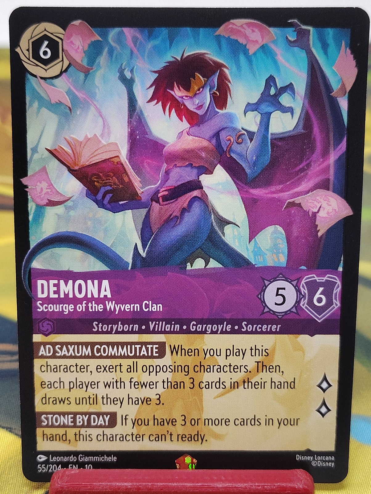 Demona - Scourge of the Wyvern Clan 55/204 Lorcana - Disney Demona - Scourge of the Wyvern Clan 55/204 Lorcana - Disney