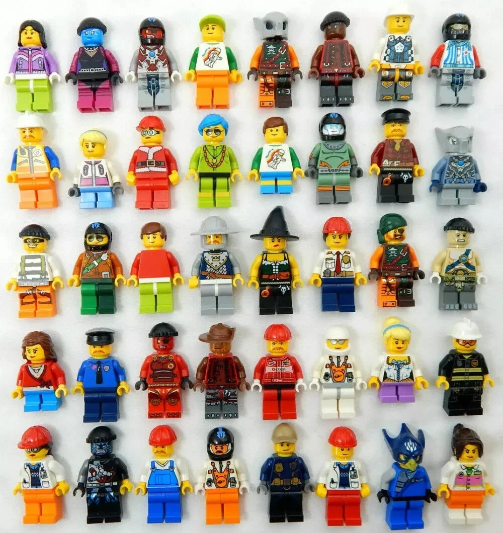LEGO Random Minifigure LOT of 10x BRAND NEW GENUINE City Town Space Castle BULK
