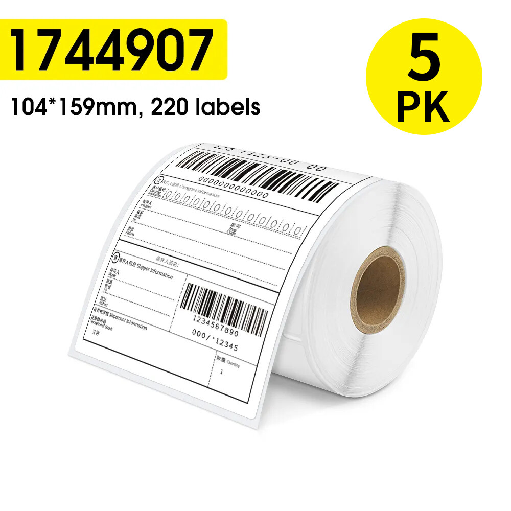 5-200 Rolls DYMO 4XL Direct Thermal 4\ 5-200 Rolls DYMO 4XL Direct Thermal 4\
