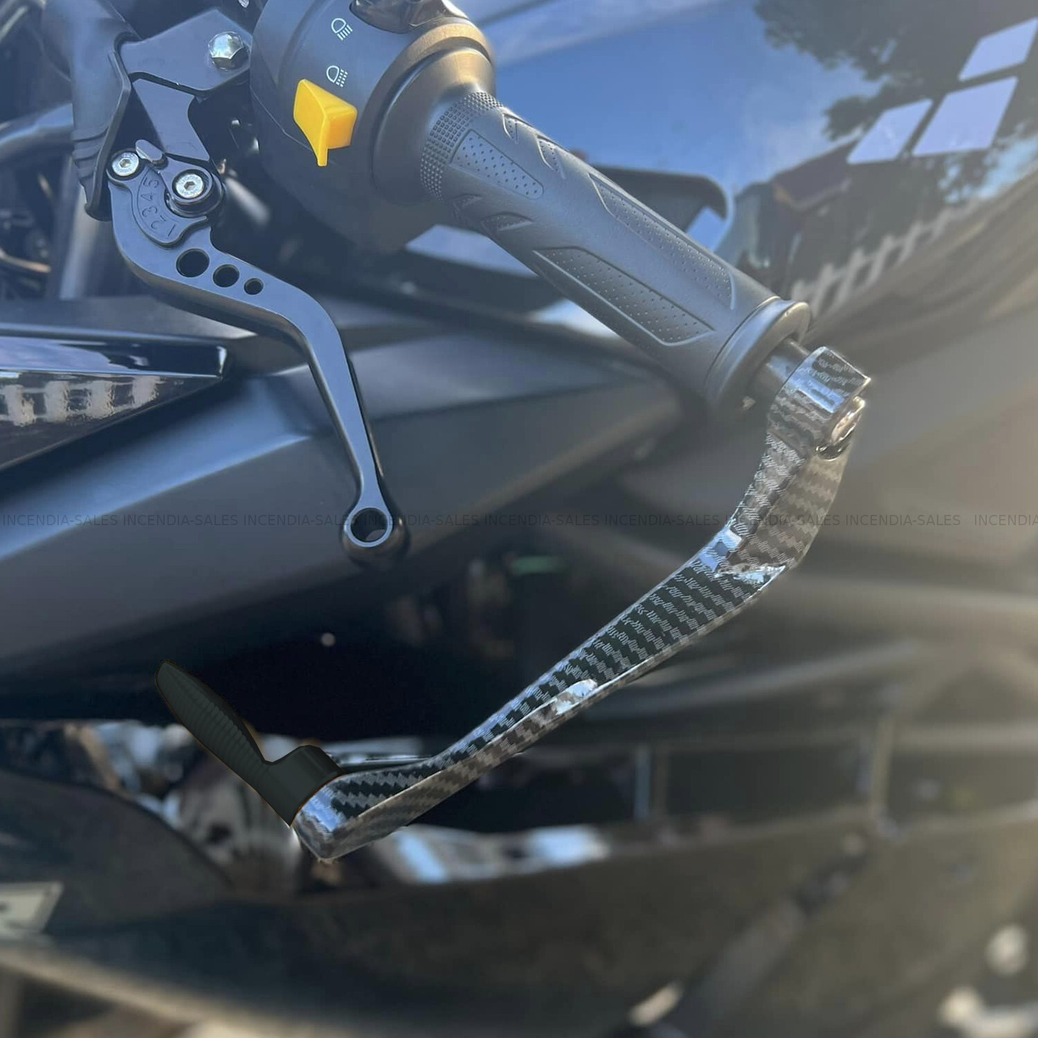 Brake and Clutch Lever Guards Sliders Carbon Lexmoto LXR LXS 125 380 2018-2026