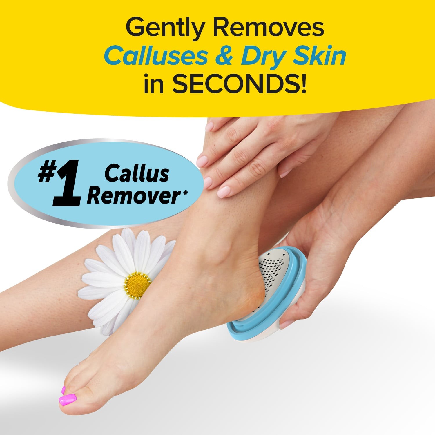 PedEgg Original Ergonomic Foot File and Callus Remover by BulbHead