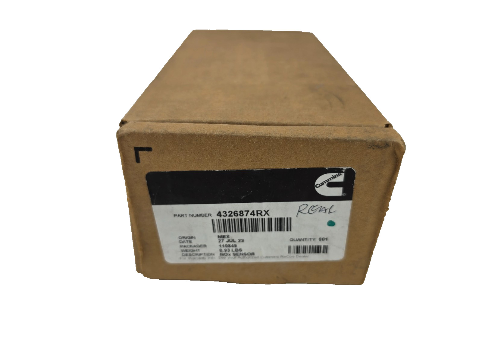 Reman Cummins 4326874RX NOx Sensor Nitrogen Oxide 4326874 Factory Remanufactured