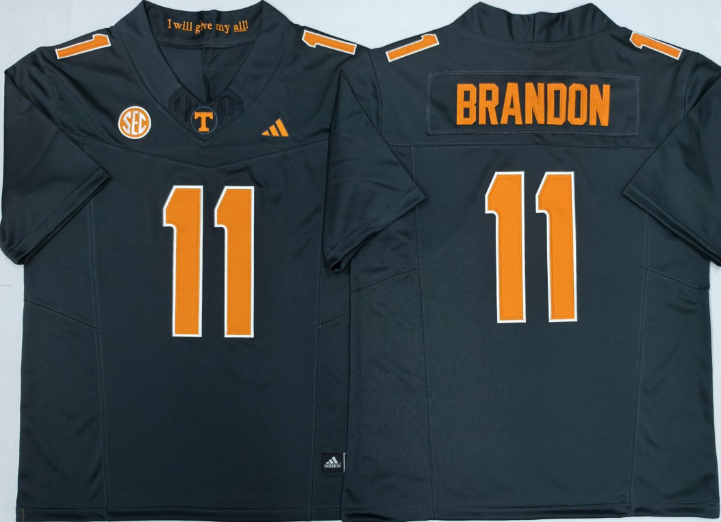  Man Faizon Brandon  Jersey #11 Stitched Tensee Vonters Orange/Black Jersey