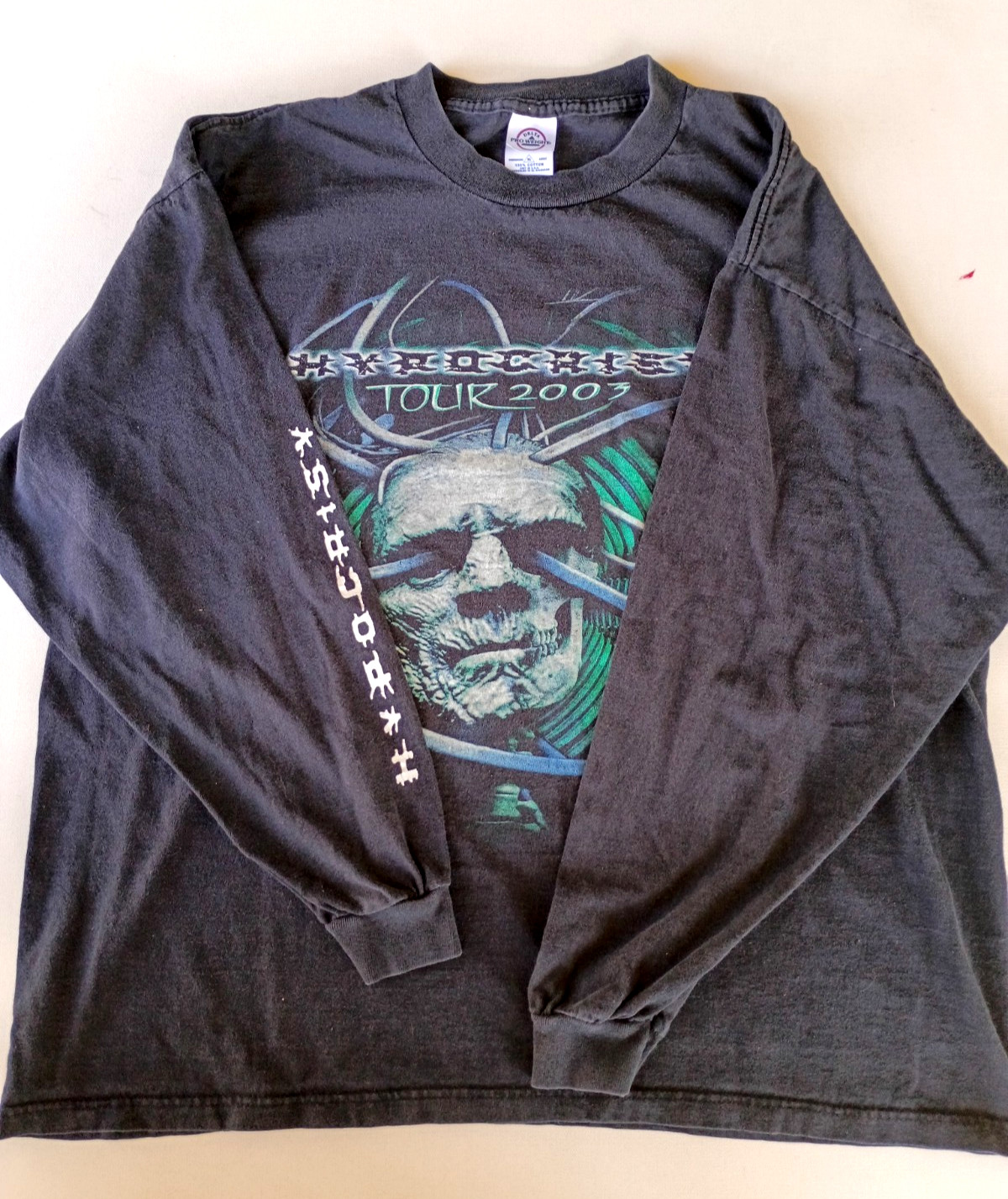 HYPOCRISY VINTAGE 2003 DEATH METAL CONCERT TOUR LONG SLEEVE T SHIRT MENS SIZE XL