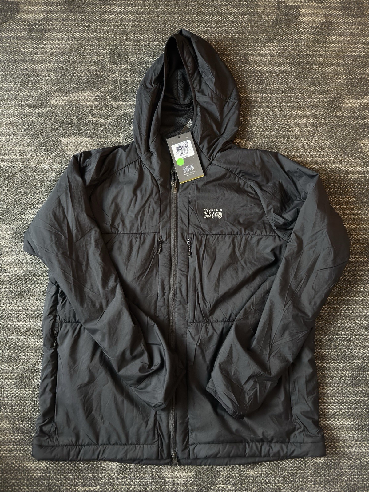 Mountain Hardwear Kor AirShell Warm Hoody Jacket Mens Black XXL Pertex