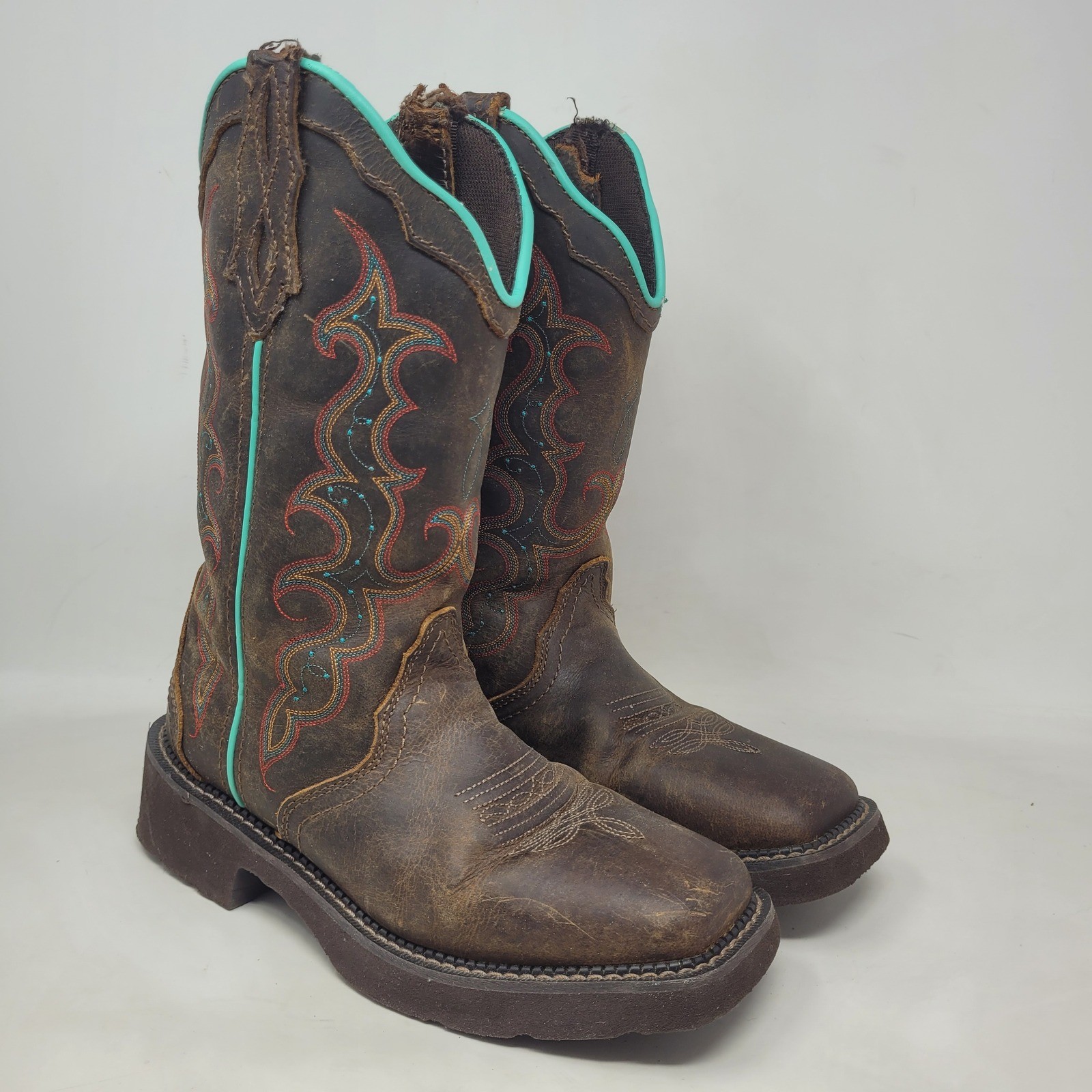 Justin Gypsy Boots Womens 7.5B Brown Leather Raya Western Cowgirl Rodeo GY2900 Justin Gypsy Boots Womens 7.5B Brown Leather Raya Western Cowgirl Rodeo GY2900