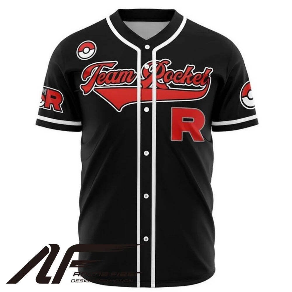 Team Rocket Baseball Jersey | Pokemon Anime Jersey
