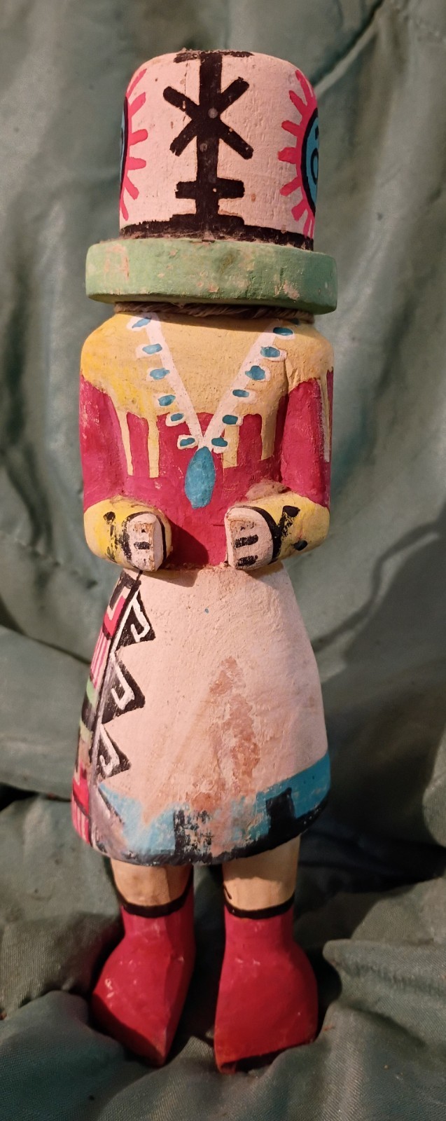 Old Hopi 1950's 60's Vintage Rattle Kachina Fred Harvey Style Old Hopi 1950's 60's Vintage Rattle Kachina Fred Harvey Style