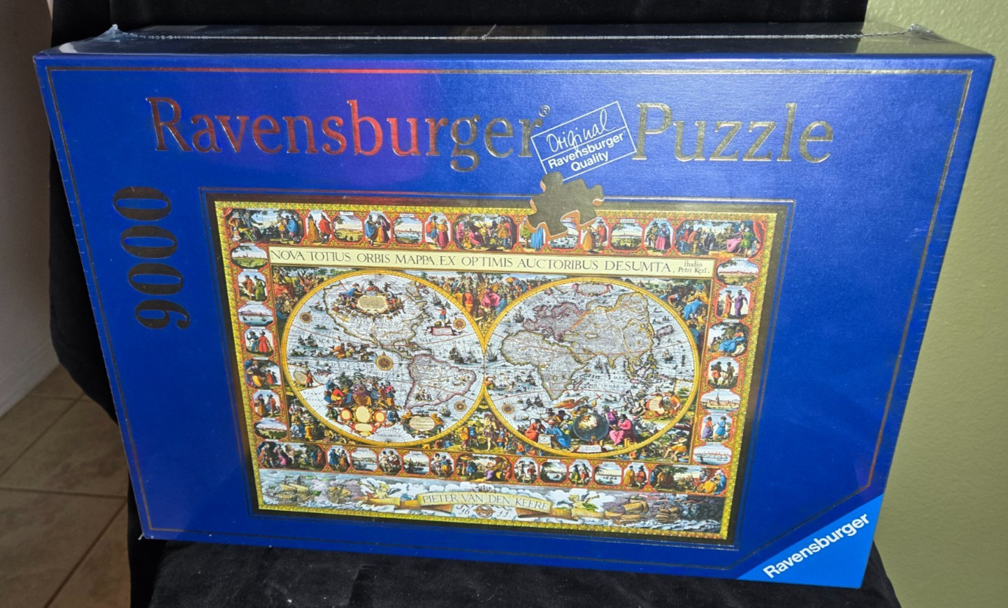 Ravensburger 9000 Piece Puzzle Big World Map 1611 Pieter van den Keere Sealed
