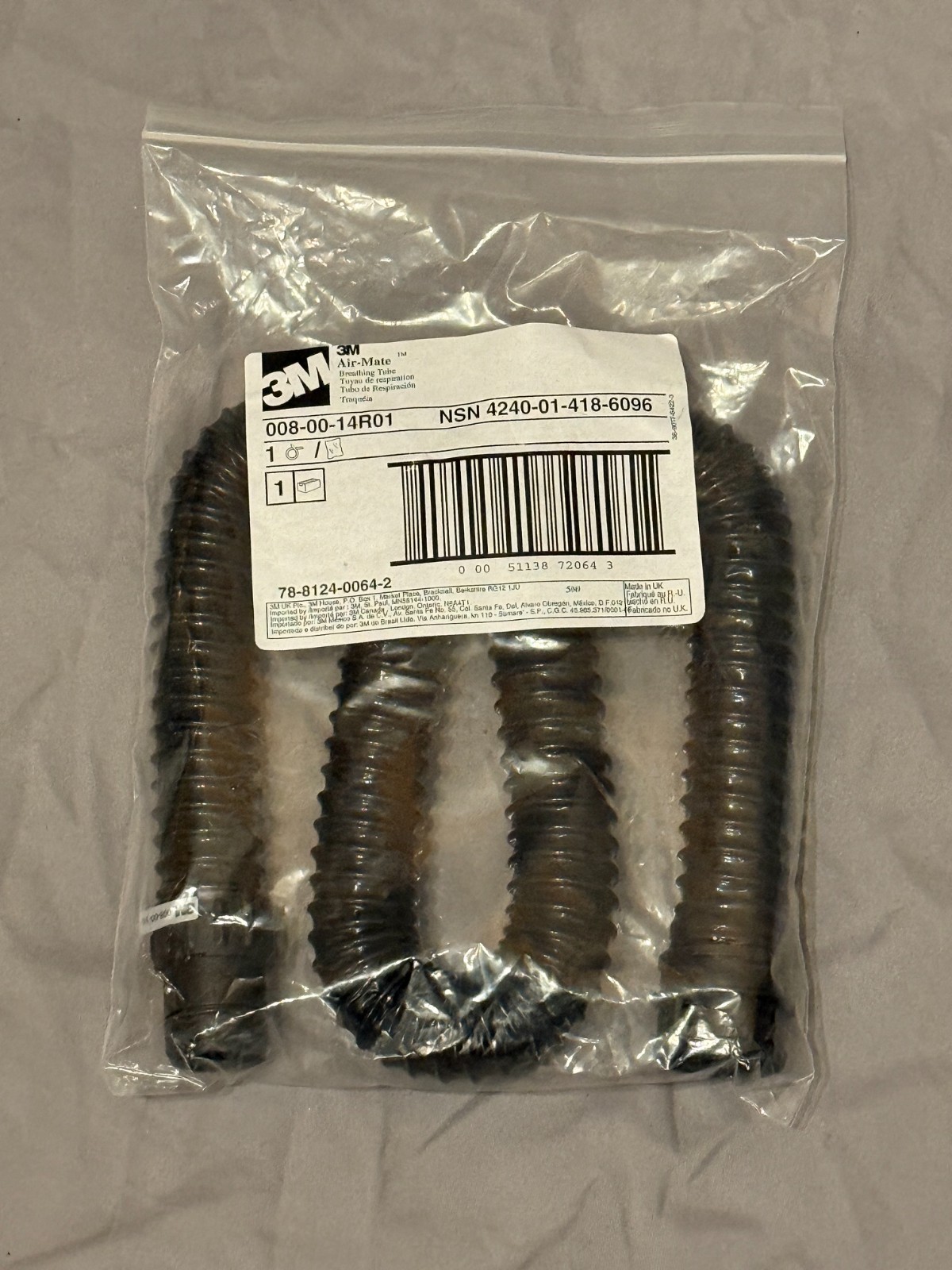3M Air-Mate Breathing Tube 008-00-14R01 PAPR 3M Air-Mate Breathing Tube 008-00-14R01 PAPR