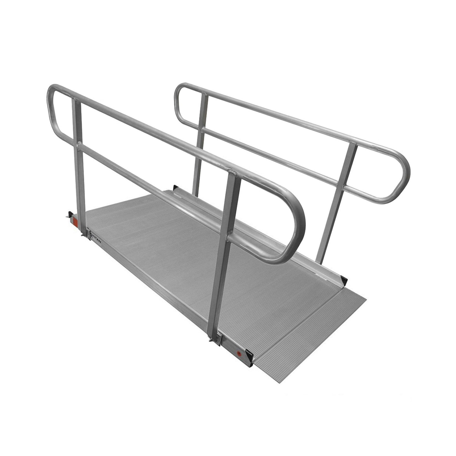 Titan Ramps 6' Wheelchair Entry Ramp with Handrails – 850 lb. Capacity