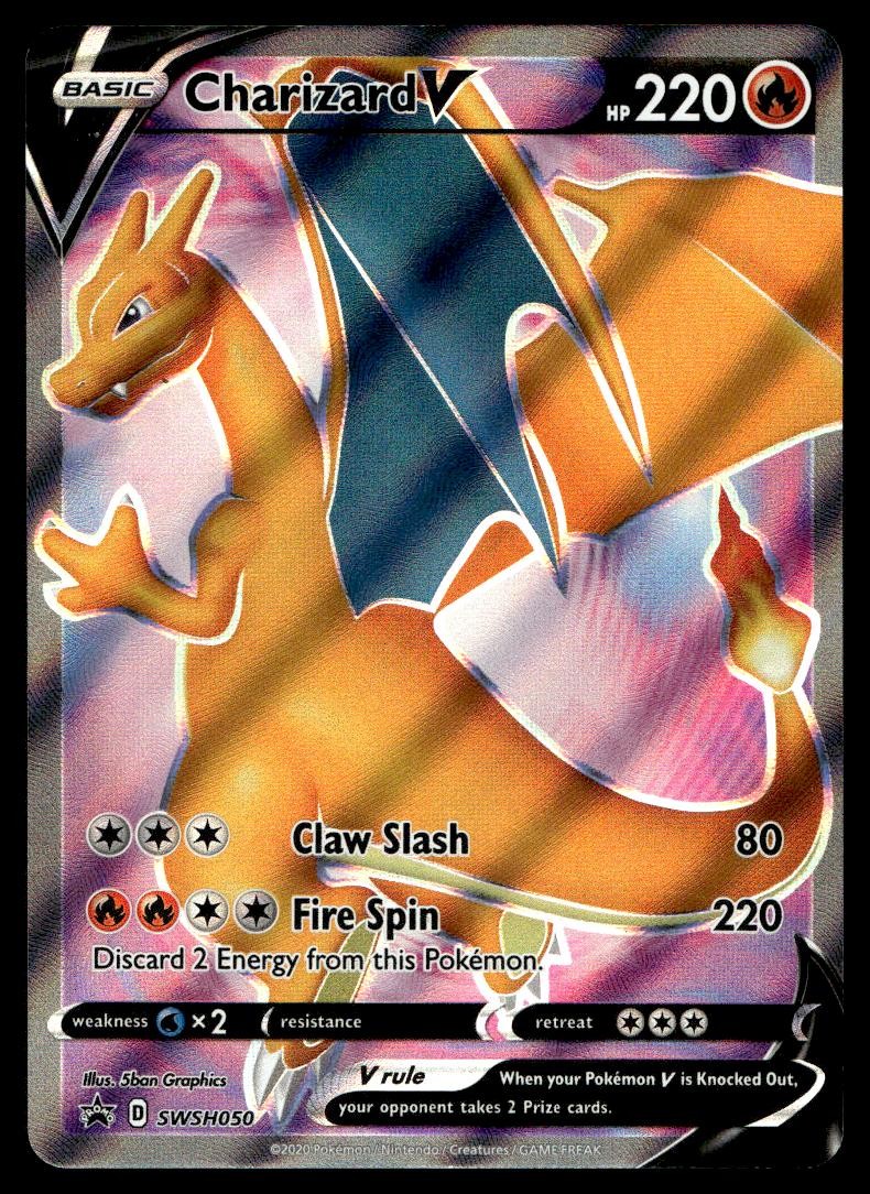 Charizard V SWSH050 Holo Promo Sword & Shield Promo Pokemon Near Mint