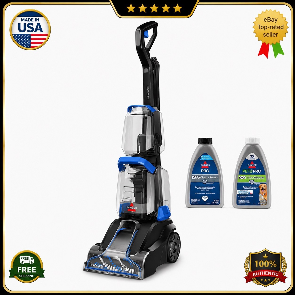 BISSELL TurboClean Upright Carpet Cleaner 3939 -New&Free ship🔥