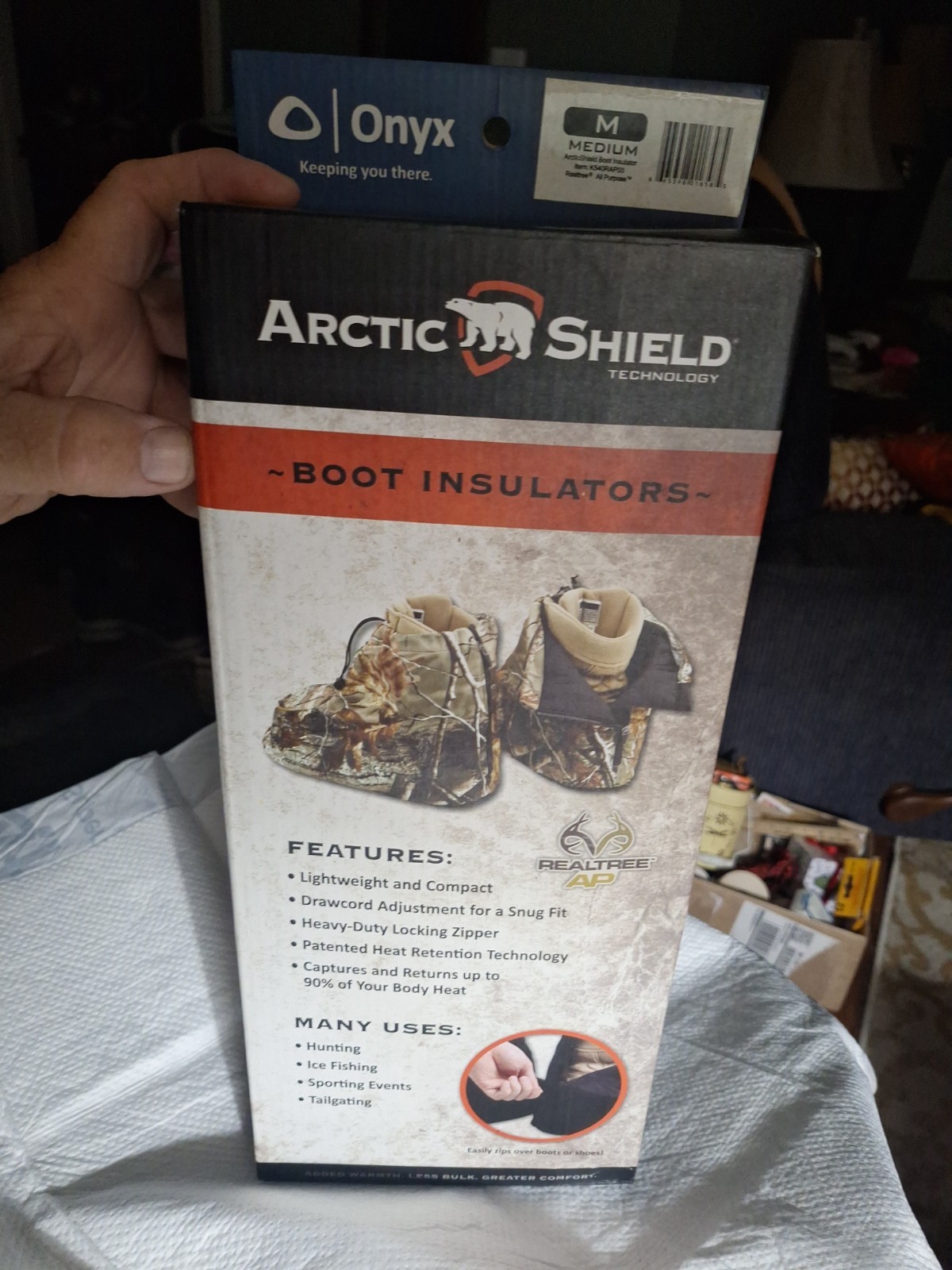 Artic Shield Boot insulators Size medium Great to Help Keep Your Feet Warm Artic Shield Boot insulators Size medium Great to Help Keep Your Feet Warm