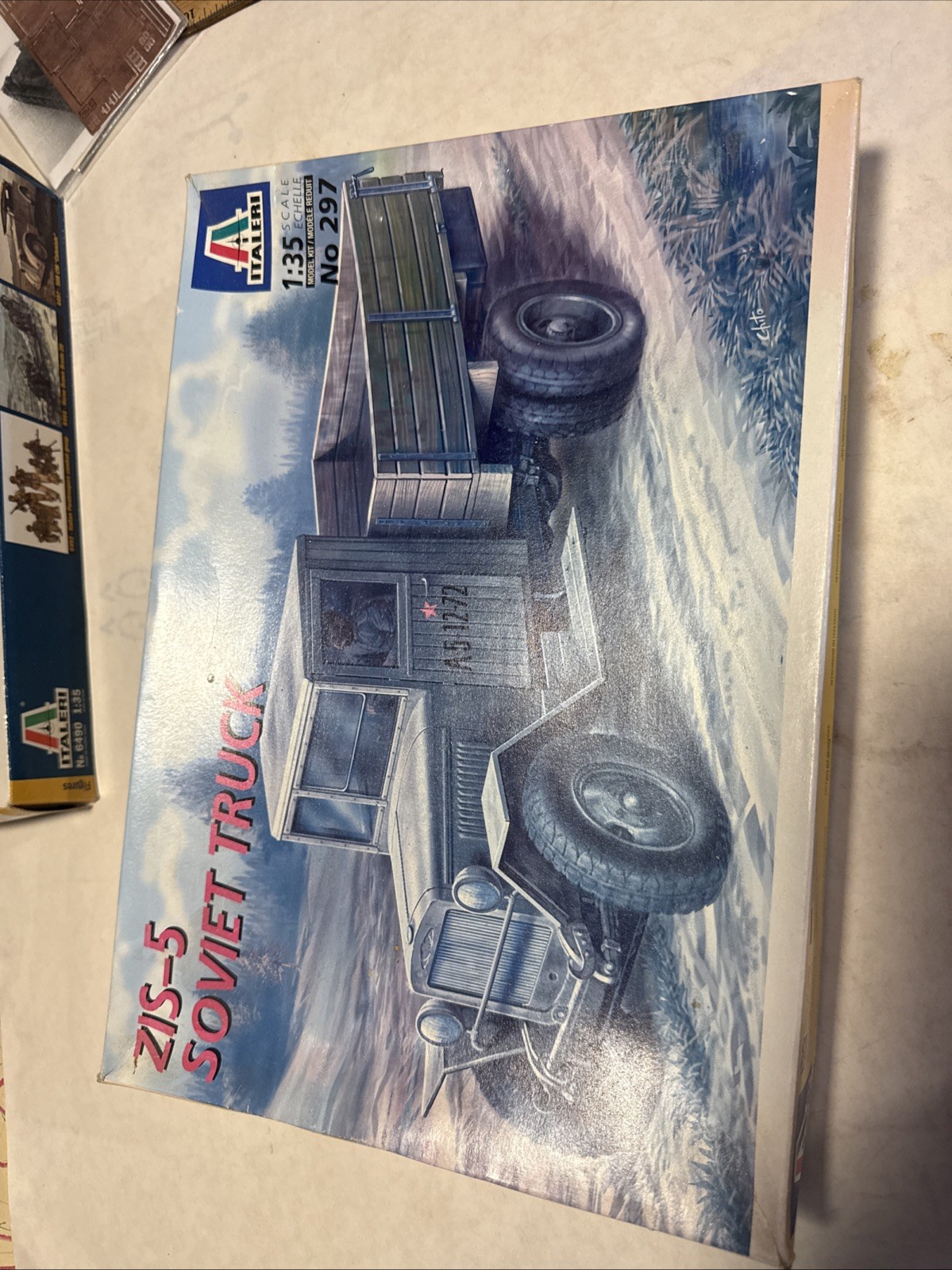 1/35 Scale Italeri 297 ZIS-5 Soviet Truck Model Kit PM0435 Open Box Sealed Parts