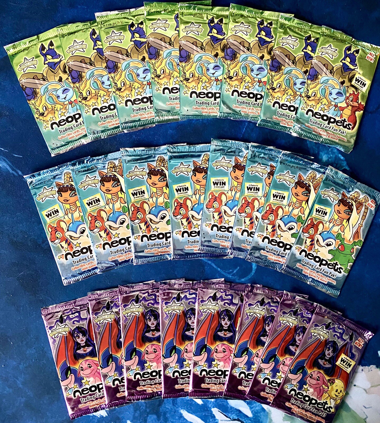 Neopets Trading Card Lot 24 sealed new booster fun Packs TCG CCG Neopets Trading Card Lot 24 sealed new booster fun Packs TCG CCG