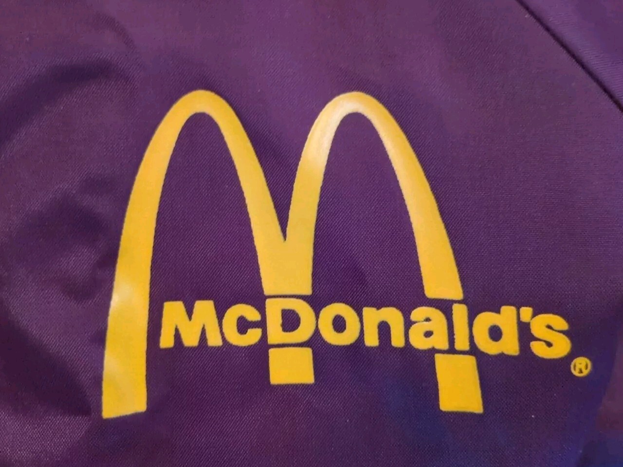 Vintage 1980 McDonald\'s Bomber Jacket Men\'s Size L Rare Parade Of The Stars Rare
