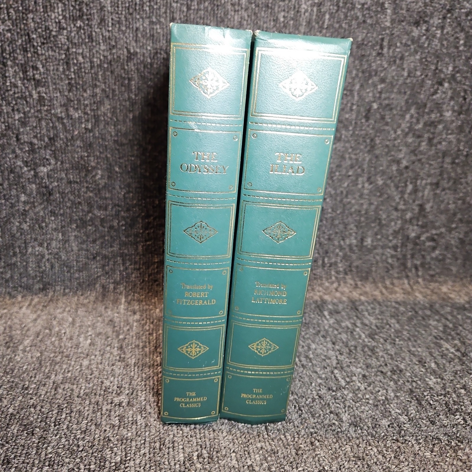 Homer The Iliad and The Odyssey The Programmed Classics Hardcover Books Vintage