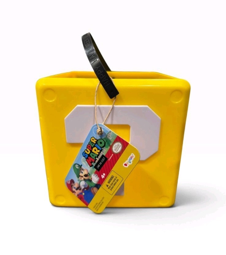 Disguise Super Mario Bros Question Block Trick or Treat Pail Yellow Disguise Super Mario Bros Question Block Trick or Treat Pail Yellow