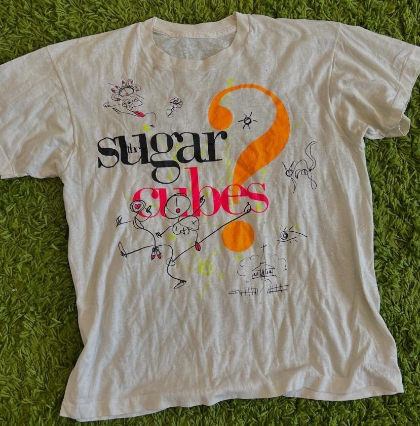 Reprint 1988 The Sugarcubes Life’s Too Good T-Shirt Bjork tee NH23078