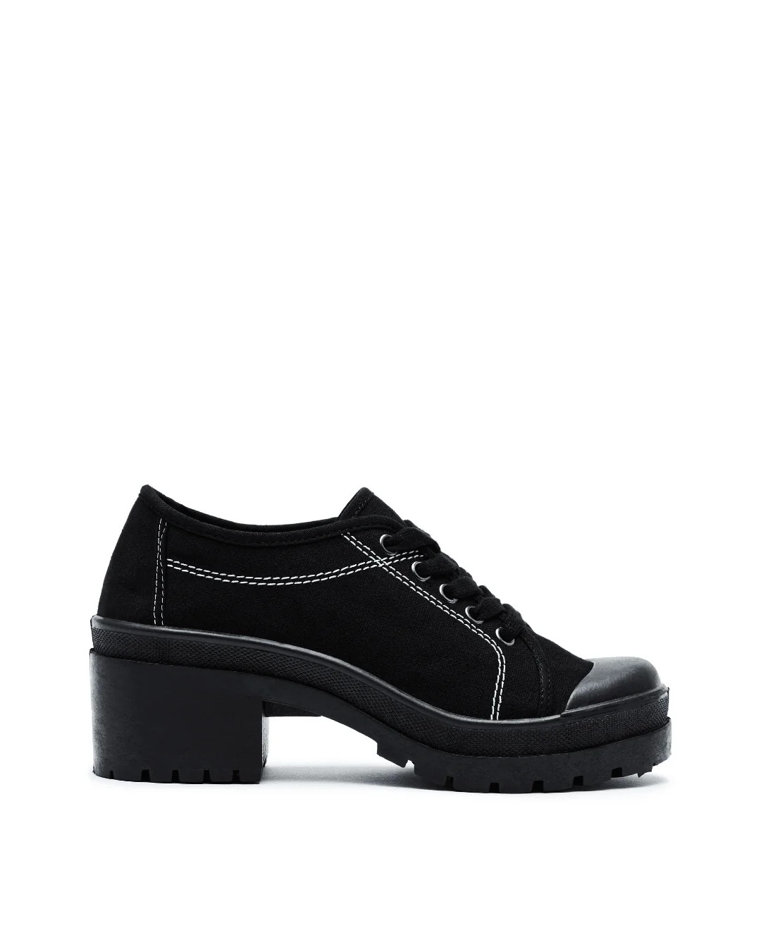 American Deadstock 90s Verse Lug-Sole Suede Sneakers - Black