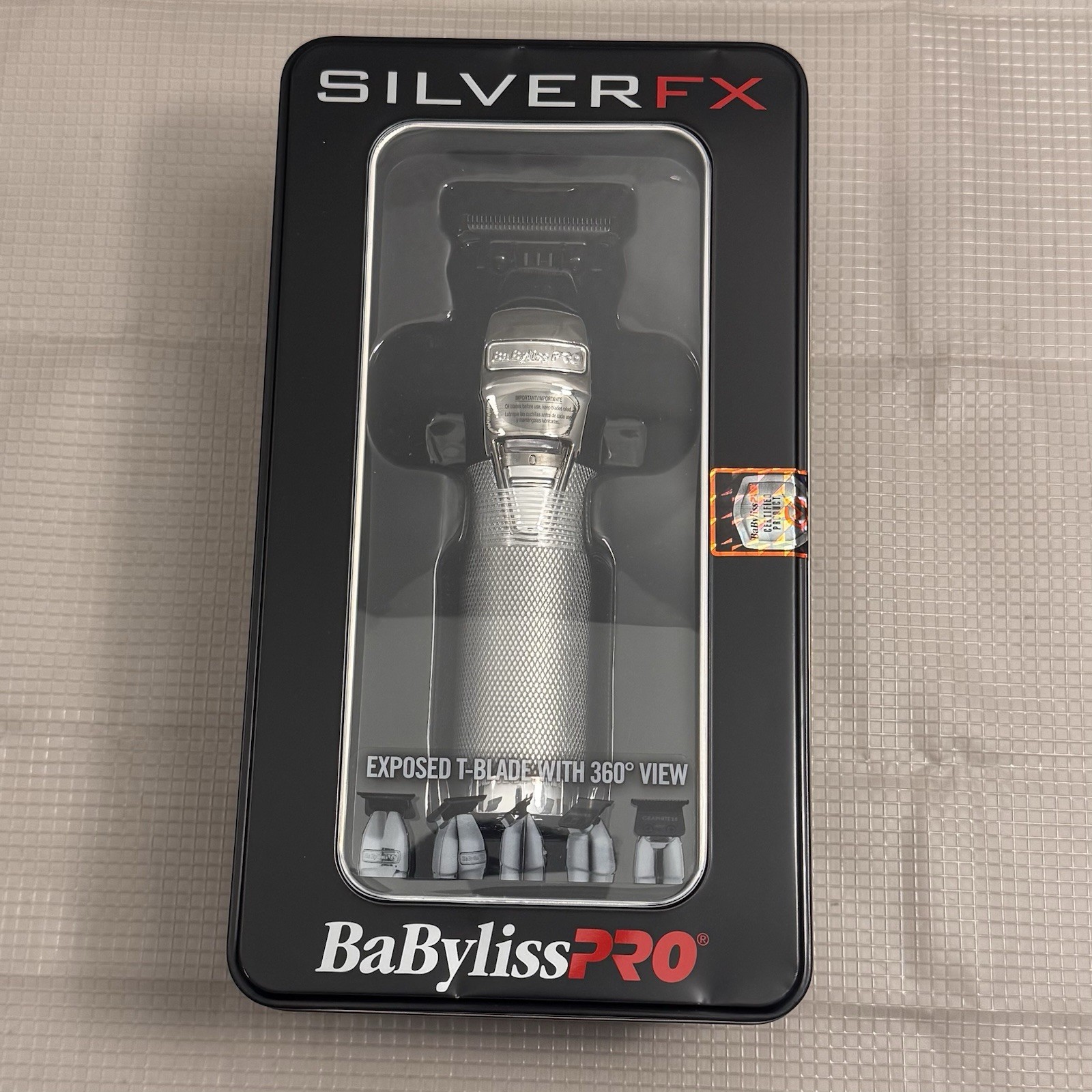 BaBylissPRO SILVERFX+ All-Metal Lithium Outlining Trimmer | FX787NS BaBylissPRO SILVERFX+ All-Metal Lithium Outlining Trimmer | FX787NS