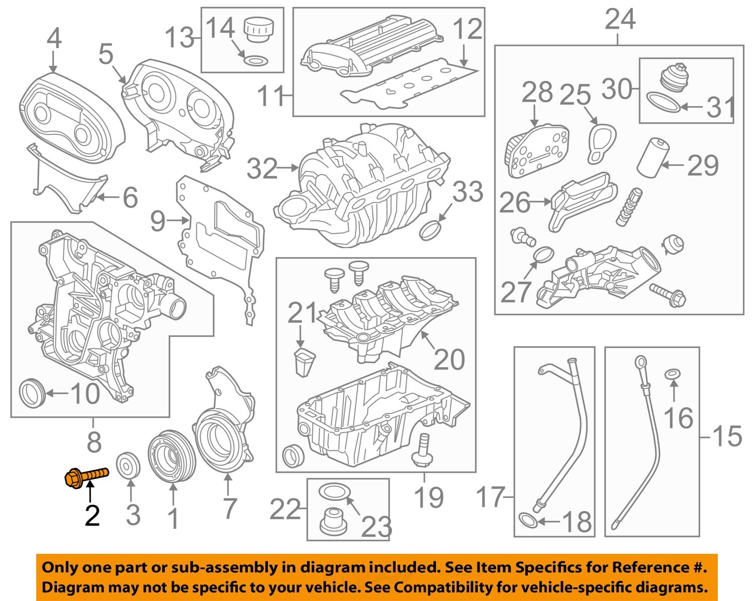 GM OEM Engine Parts-Crankshaft Crank Pulley Bolt 24447224