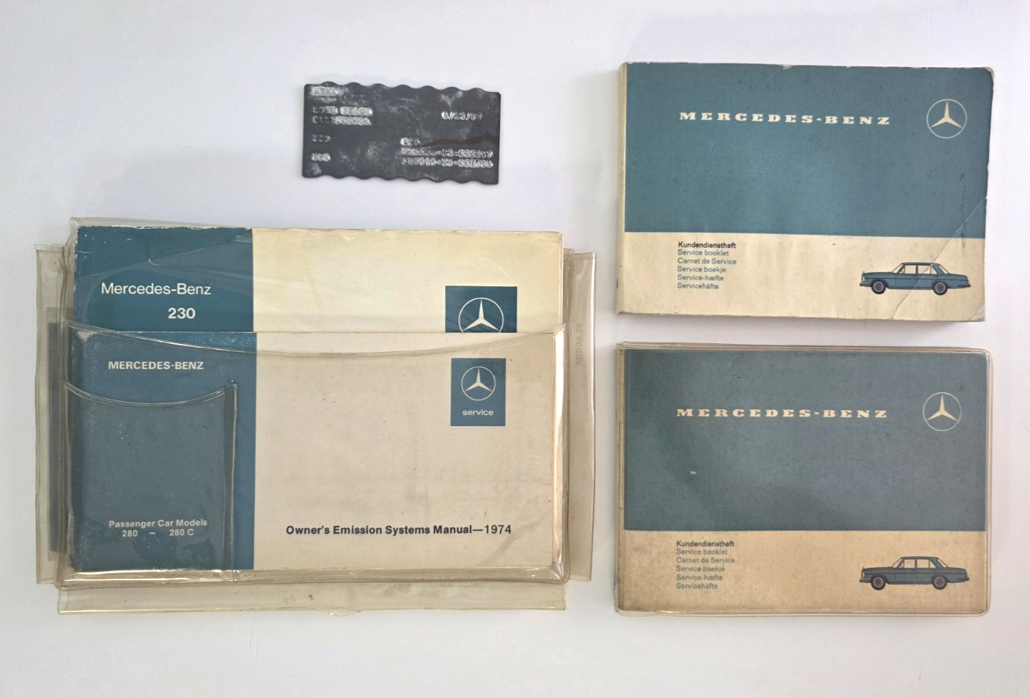 Mercedes Benz 230 280 280c 1967 Owners Books Manuals Maintenance Service Record