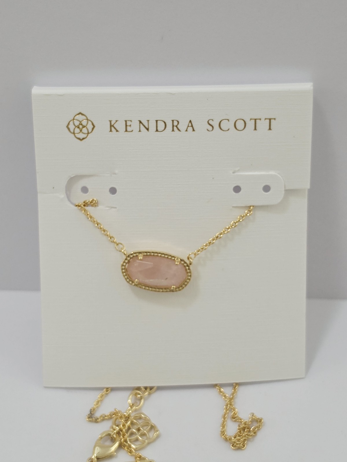 Kendra Scott Eva 14K Gold Over Brass Pendant Necklace - Rose Quartz