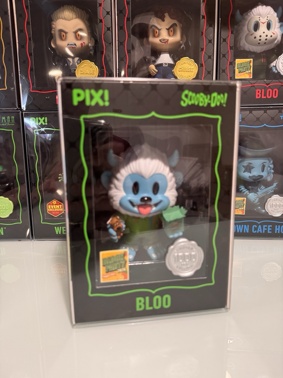 Thrilljoy PIX Scooby-Doo Bloo LE 1000 pcs Block Party 2026 Exclusive MegaCon Thrilljoy PIX Scooby-Doo Bloo LE 1000 pcs Block Party 2026 Exclusive MegaCon
