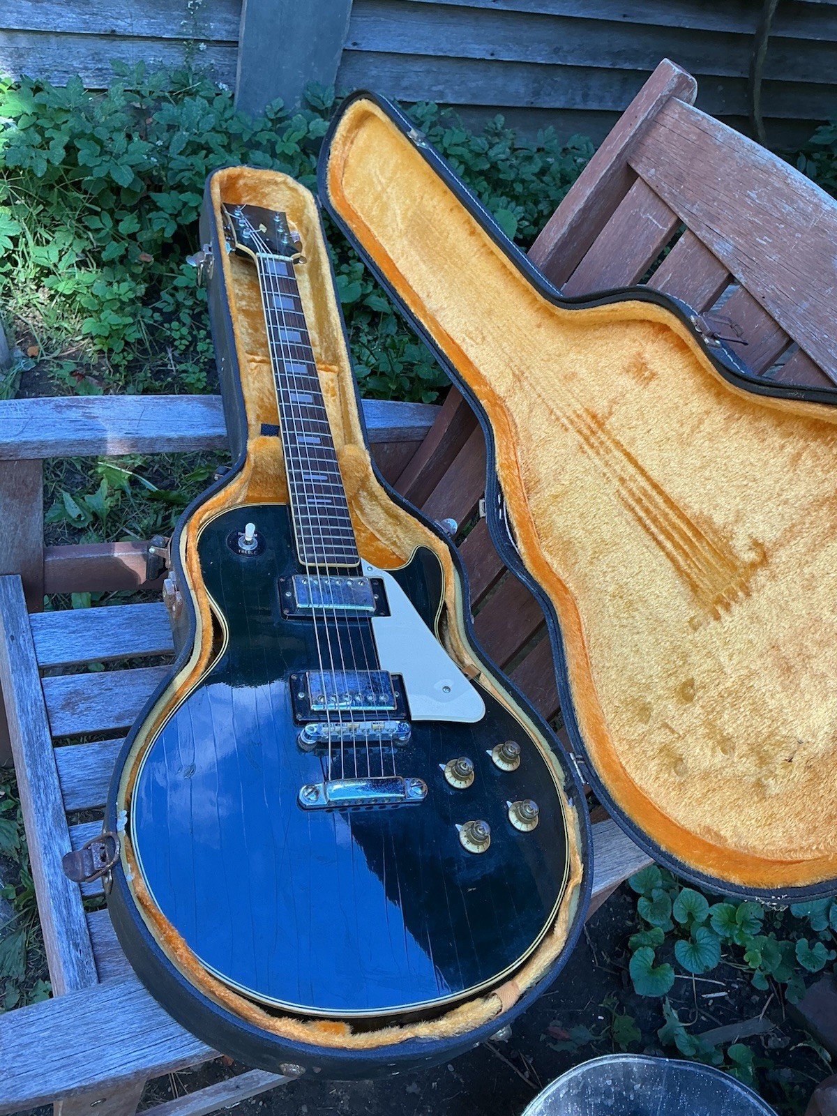 Vintage 1960s 70s Lawsuit Era Les Paul Copy Japan Black Beauty Guitar Vintage 1960s 70s Lawsuit Era Les Paul Copy Japan Black Beauty Guitar