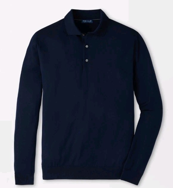 NWT LARGE Peter Millar Crown Crafted Dorset Sweater Polo MSRP $350 NWT LARGE Peter Millar Crown Crafted Dorset Sweater Polo MSRP $350