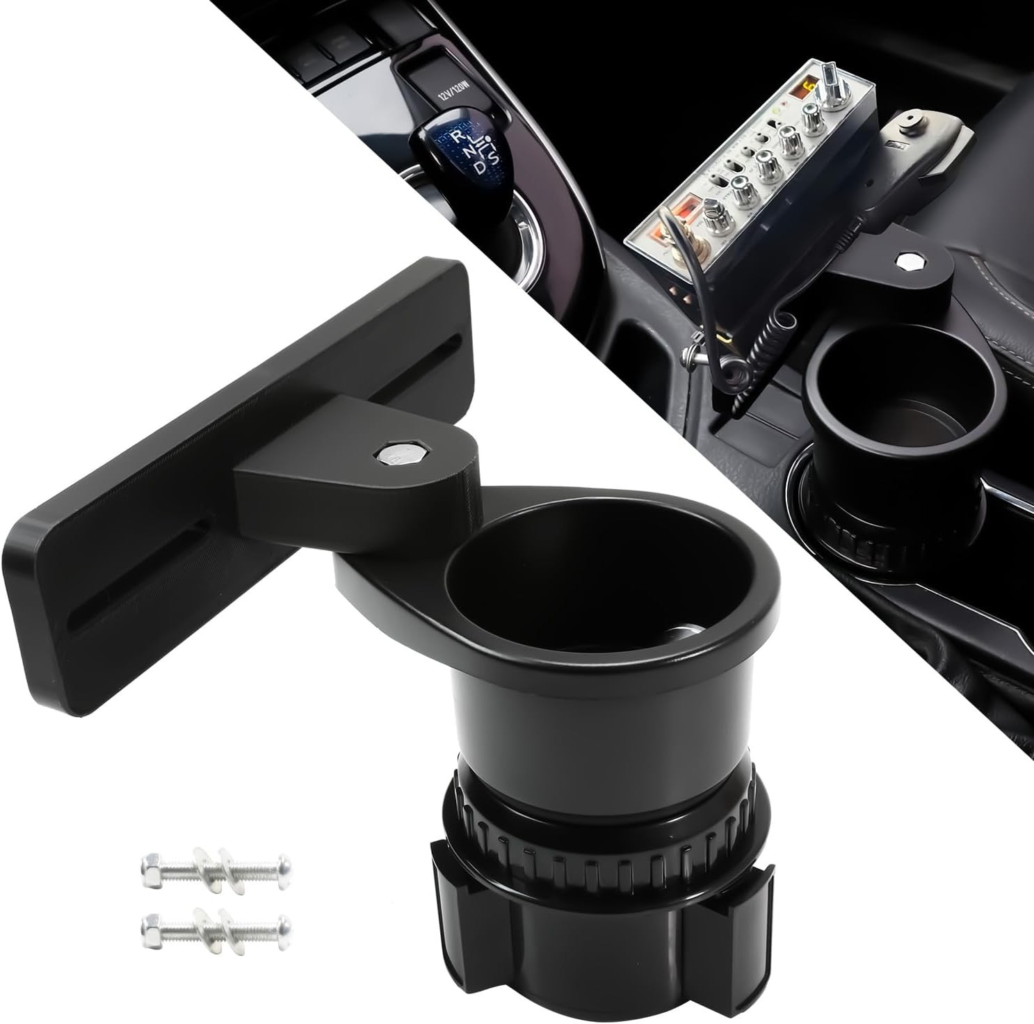 Upgrade Cup Holder Radio Mount, CB Radio Mounting Brackets Drinks Cup Holder 1PC