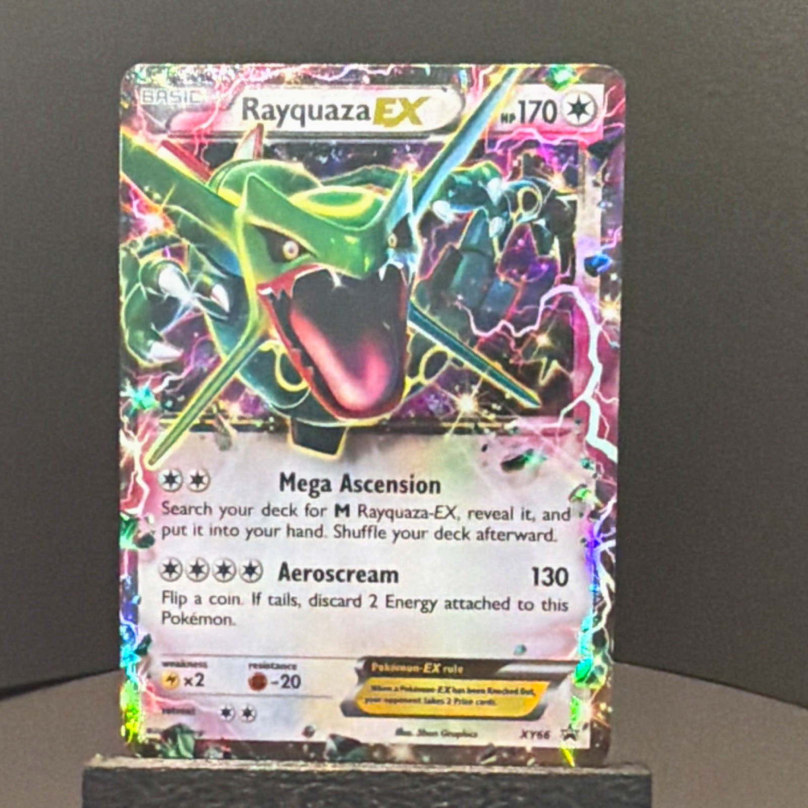 Pokemon TCG Rayquaza-EX XY66 XY Holo Promo English 2015 Dmg Pokemon TCG Rayquaza-EX XY66 XY Holo Promo English 2015 Dmg