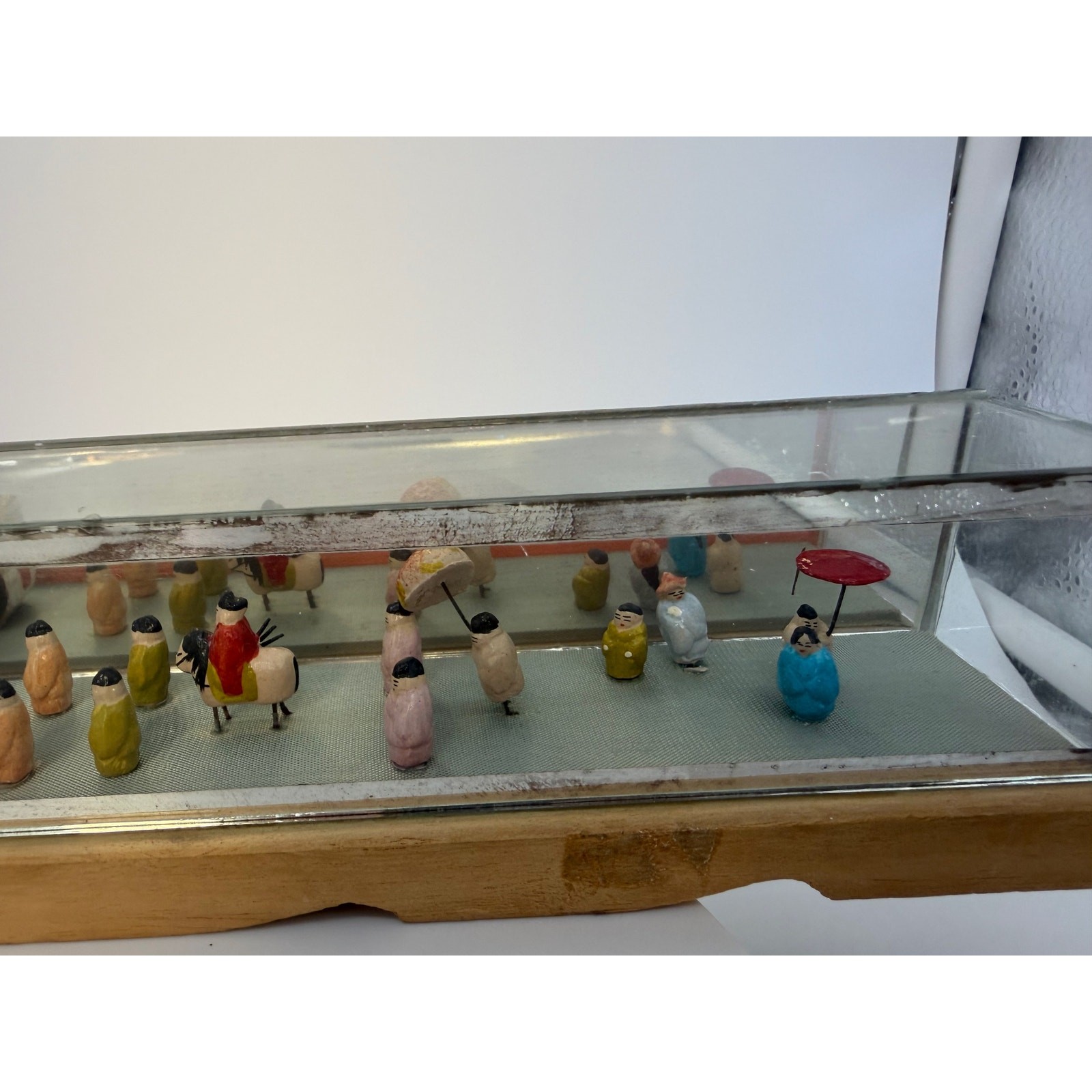 Vintage Japanese Miniature VTG Japanese Court Procession Diorama –Ox Cart Figure