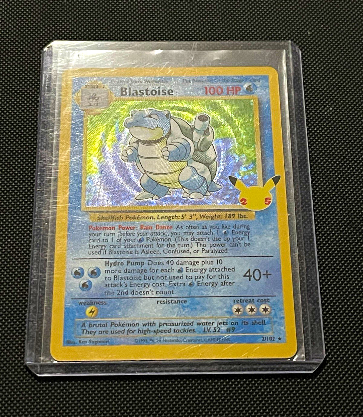 Pokémon Blastoise 2/102-Pokemon 25th Anniversary-Celebrations Classic Collection Pokémon Blastoise 2/102-Pokemon 25th Anniversary-Celebrations Classic Collection