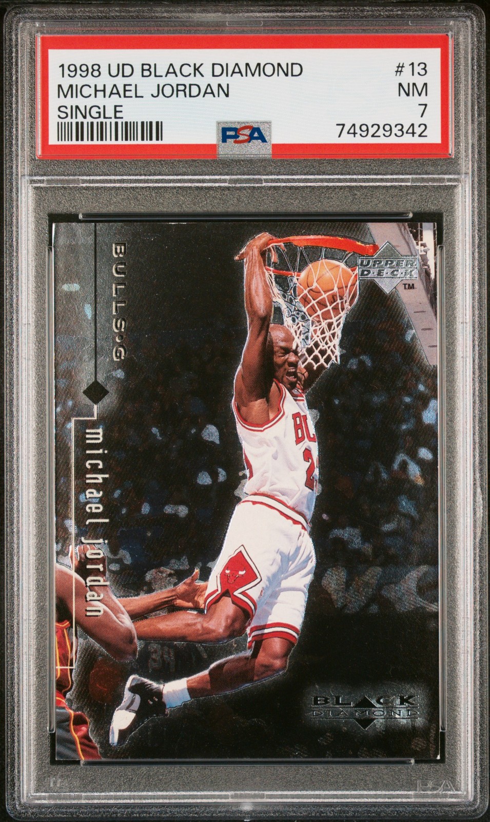 1998-99 Upper Deck Black Diamond Single Michael Jordan PSA 7 #13