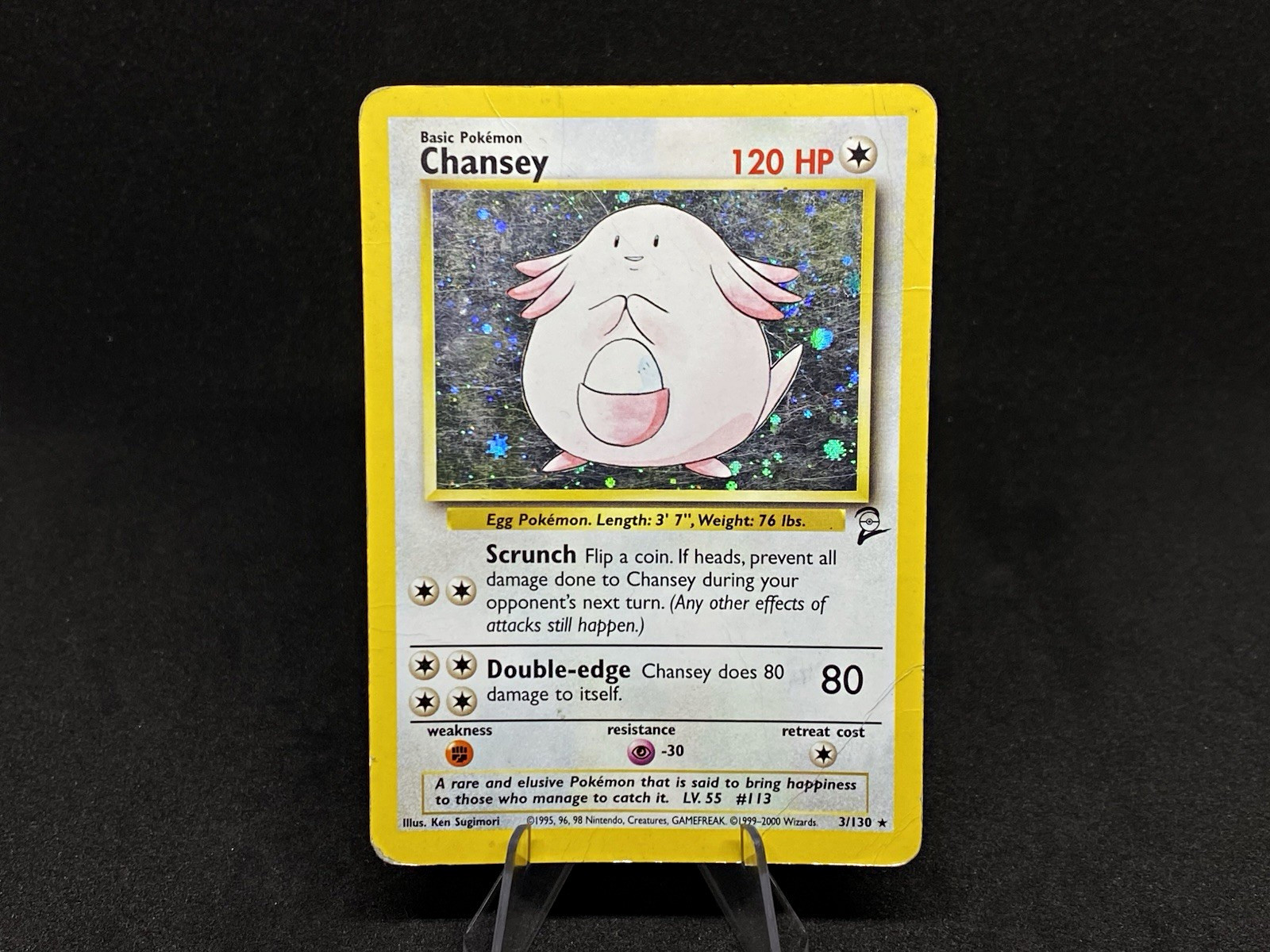 1999 Pokemon Base Set 2 - Chansey Holo Rare #3/130