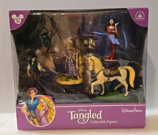 Disney Tangled 5 Piece Deluxe Figurine Set Parks Collectible - Hard to Find NIB Disney Tangled 5 Piece Deluxe Figurine Set Parks Collectible - Hard to Find NIB