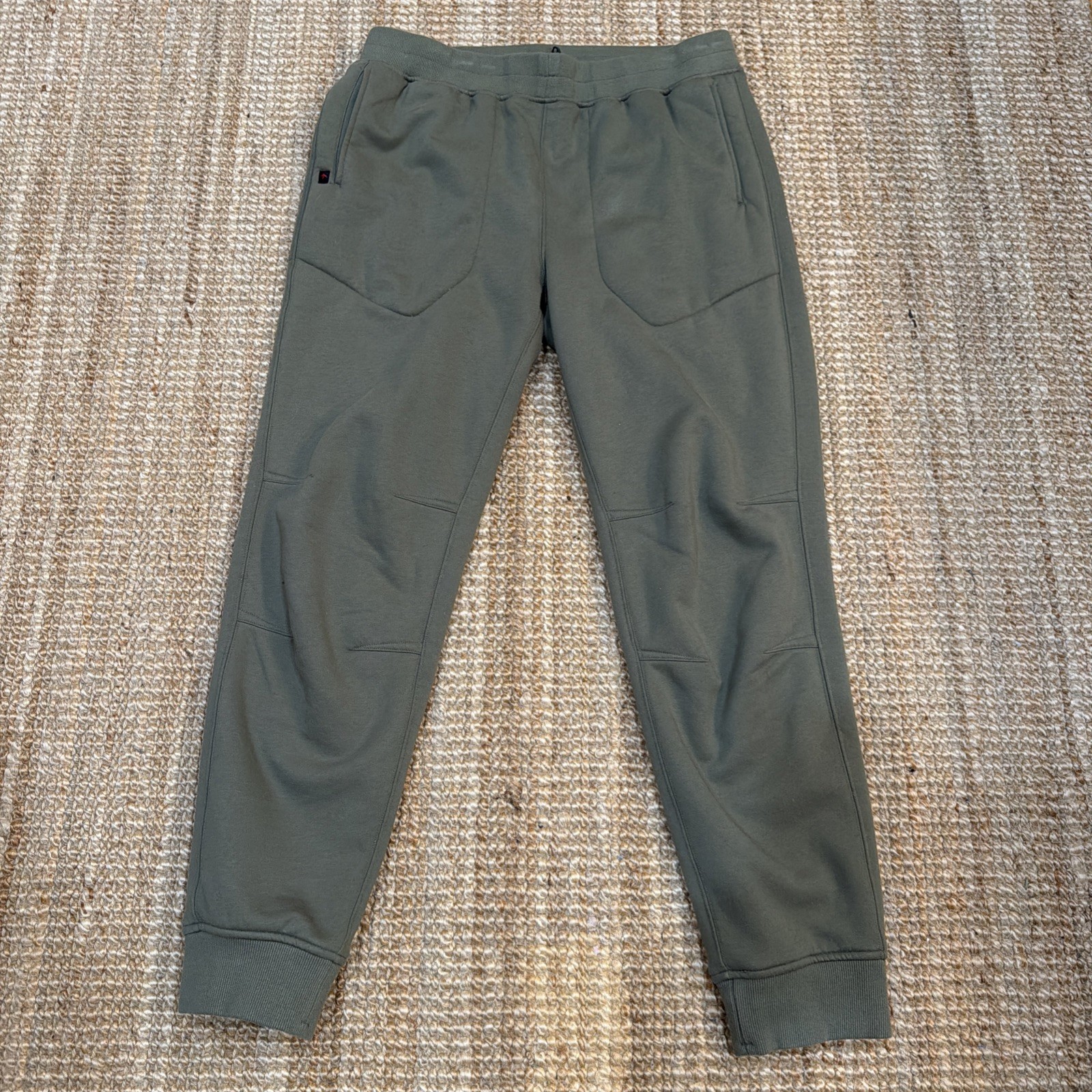 Relwen Super Fleece Track Pant Size Large Olive EUC