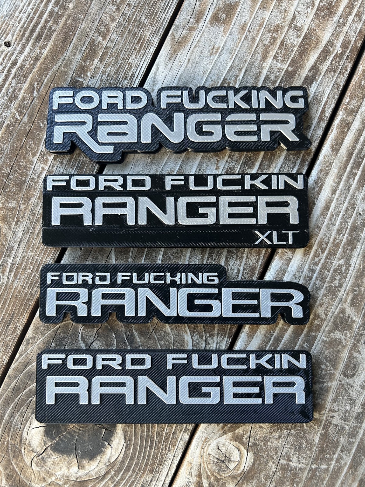Ford F@#$%&? Ranger funny car badges emblems in Many styles