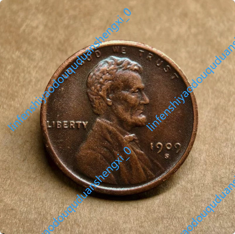 ---1909-S VDB Lincoln Wheat Cent As shown in the figure--- ---1909-S VDB Lincoln Wheat Cent As shown in the figure---