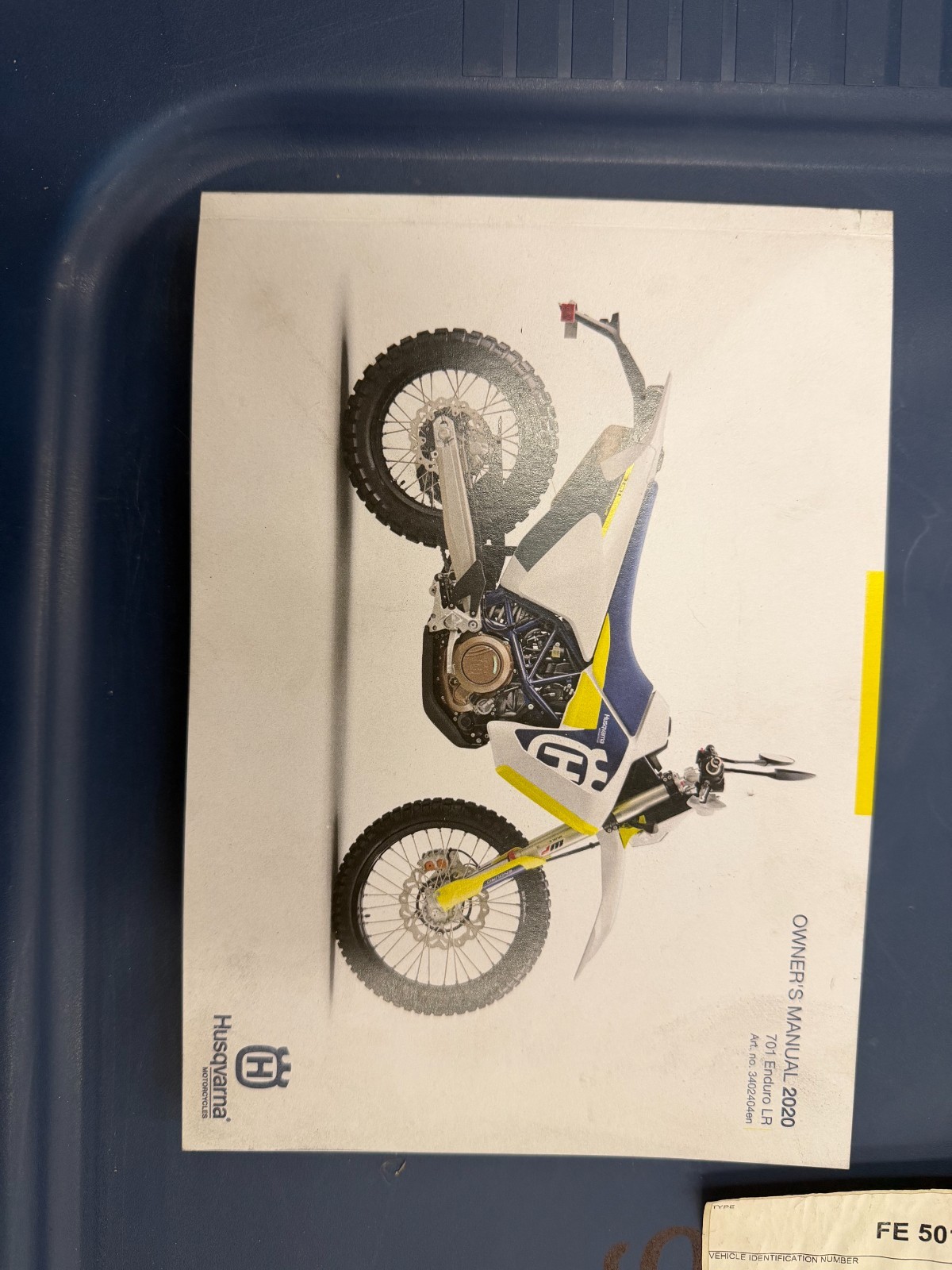Husqvarna Owners Manual Book Guide 2020 701 Enduro LR EU