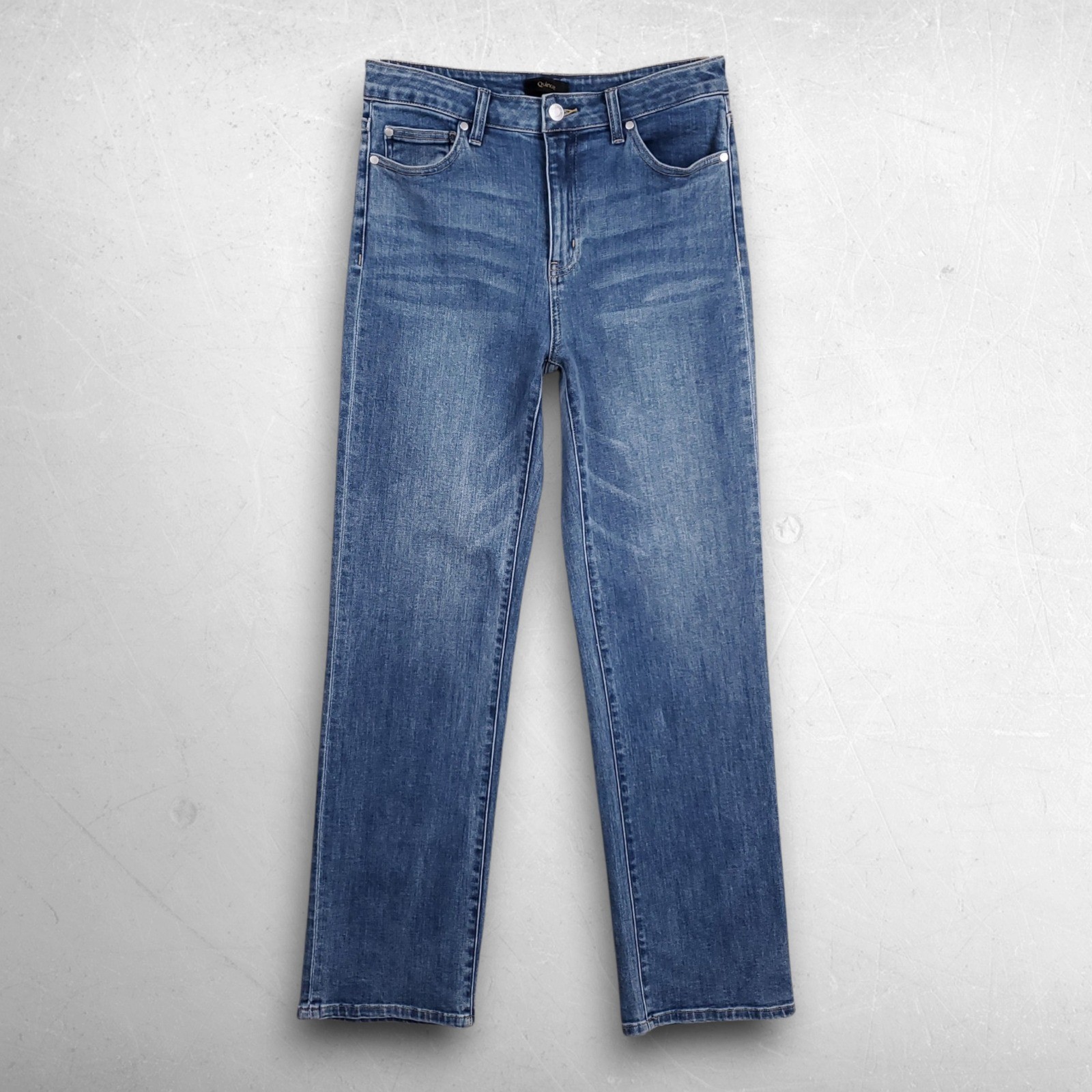 Quince Straight Leg Jeans Women 29 Blue High Rise Capsule Minimalist Classic