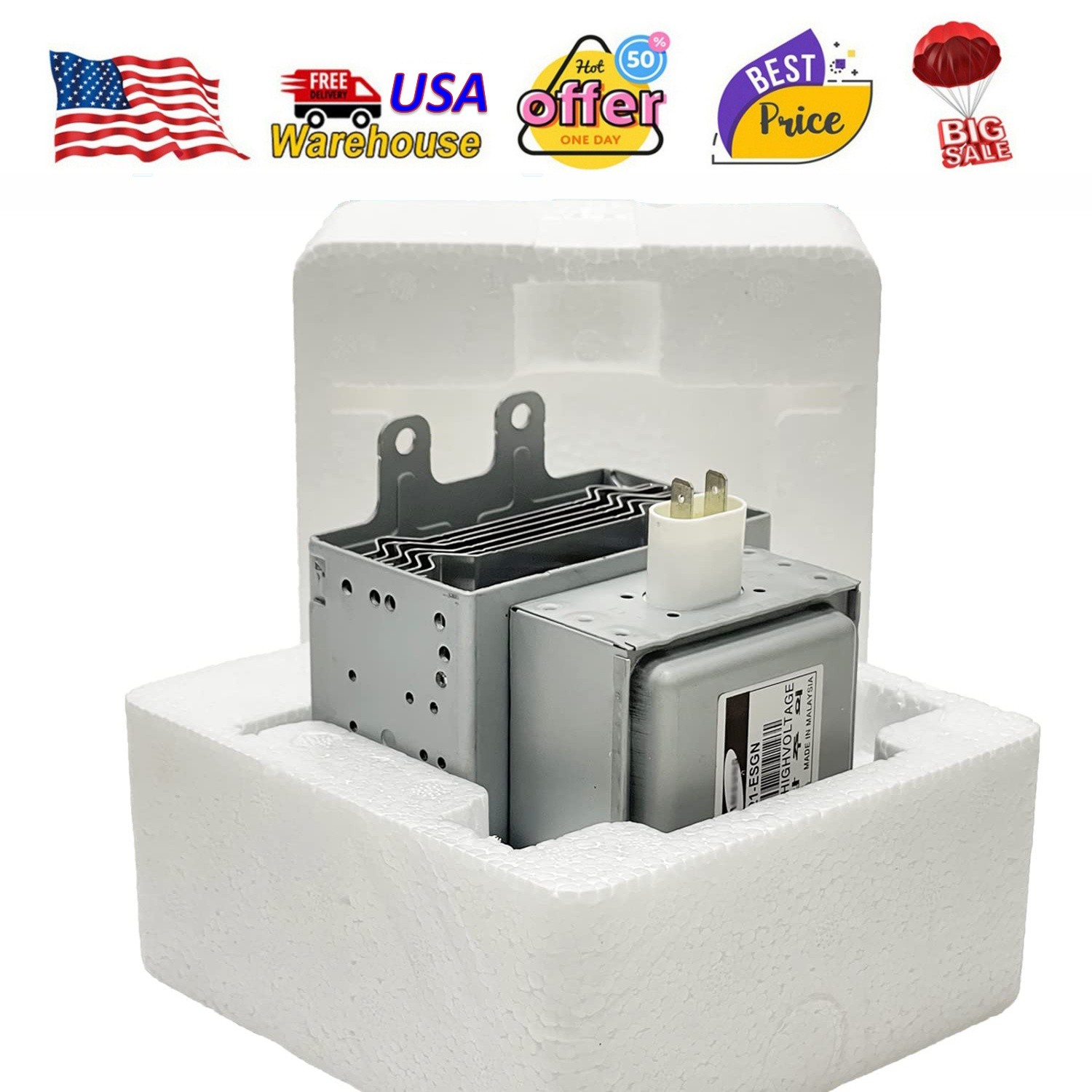 OM75P-21-ESGN Magnetron for Whirlpool Samsung Microwave Heat Element Repair Part OM75P-21-ESGN Magnetron for Whirlpool Samsung Microwave Heat Element Repair Part